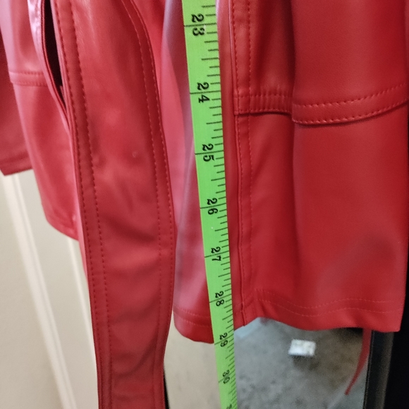 Fashion Nova Vegan Leather Romper in Red from Fashion Nova - Picture 2 of 4